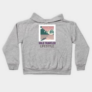 Solo Traveler Lifestyle Kids Hoodie